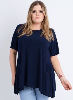 C-4015 - Generous Pocket Tunic 017 navy