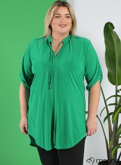 C-2121 Flowy String Tunic  braziel groen