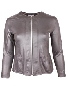 MAGNA JACKET TELESTO - LEATHERLOOK -(grijs) K-31